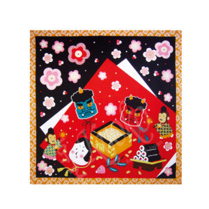 46-190 : Cotton 100% Furoshiki 50x50cm Setsubunn