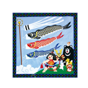 46-192 : Cotton 100% Furoshiki 50x50cm Koinobori