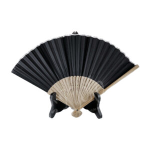 55-325: Fächer schwarz, Polyster, 21 cm