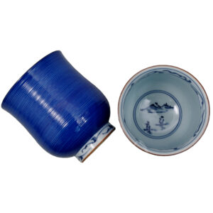 10-143: Teebecher Itome, blau, ø = 7,5 cm; H = 9 cm