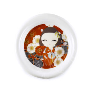 10-487: kl. Teller Maiko, rot, ø = 10,8 cm