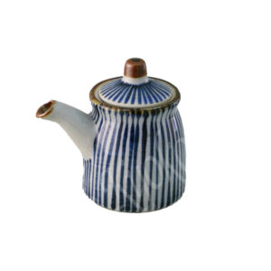 11-506 : Sojasaucengießer Tegaki Tokusa, blau, H = 8,5 cm