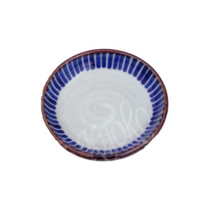 11-508 : kl. Beiteller Tegaki Tokusa,blau,  ø = 9 cm