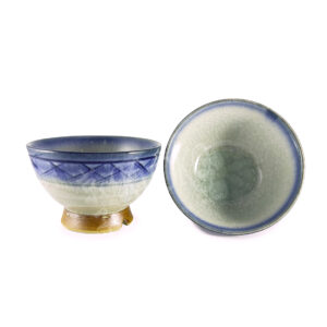 11-763 : Teecup Fukai, grau/blau, ø = 9,5 cm; H = 6,2 cm