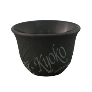 14-054 : Teecup Matsuba, schwarz, Gusseisen ø = 8 cm, H = 5,5 cm