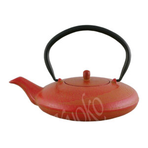 14-524 : Teekessel Tsuki, rot, Gusseisen 0,5l