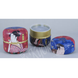18-137 : Teedose Hana UkiyoE, blau/rot, 80 g