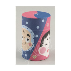 18-202 : Teedose Okame, blau/rosa, 100 g