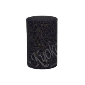18-361 : Teedose Wazome Uchiwa, schwarz/Gold, 100 g