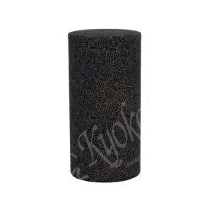 18-364 : Teedose Wazome Uchiwa, schwarz/Gold, 200 g