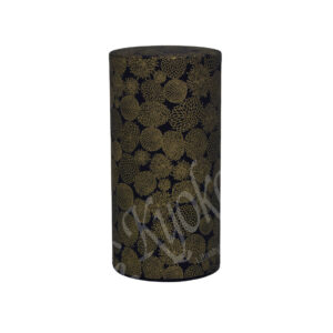 18-365 : Teedose Wazome Kiku, schwarz/Gold, 200 g