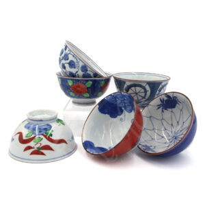 20-121 : Reisschalenset im Karton, 6-fach, sortiert, ø = 11,5 cm; H = 6,2 cm