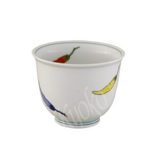 20-161 : Teecup Karashi, hoch, weiß, ø = 8 cm; H = 6,5 cm