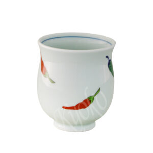 20-162 : Teebecher Karashi, weiß, ø = 6,8 cm; H = 8 cm