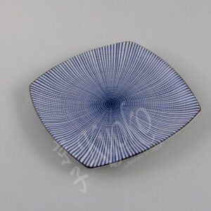 20-214 :  Sushiplatte Sendan Tokusa, rechteck., blau, 19,3 x 19,3 cm; H = 2,3 cm