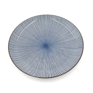 20-216 : Teller Sendan Tokusa L, blau, ø = 25,2 cm; H = 3 cm