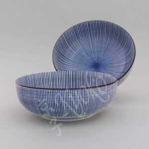 20-218 : Schüssel Sendan Tokusa L, blau, ø = 21,8 cm; H = 8 cm