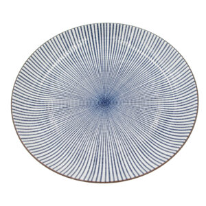 20-230 : Teller Sendan Tokusa XL, blau, ø = 31,2 cm; H = 4,2 cm
