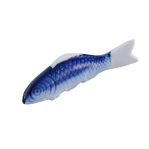 20-263 : Essstäbchenbank Koi, weiß/blau, B = 8 cm; H = 2,5 cm