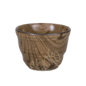20-322 : Teecup Holzmuster, braun, ø = 9 cm; H = 6,5 cm