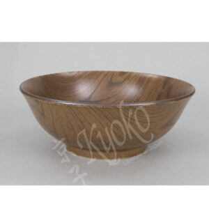 20-323 : Schüssel Holzmuster, flach, braun, ø = 19,5 cm; H = 6,5 cm