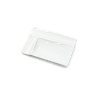 20-435 : Palettenplatte Isola, weiß, 13 x 9 cm;  H = 1,4 cm