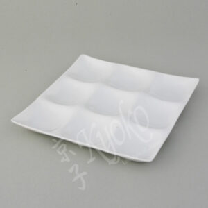 20-438 : Servierplatte Kowake 9, weiß, 25,7 x 25,7 cm;  H = 2,9 cm