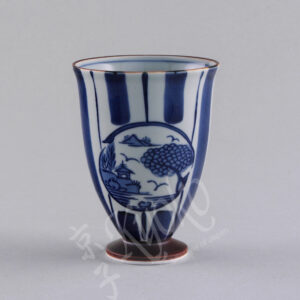 20-457 : Becher KyoKozome A, weiß/blau, ø = 7,5 cm; H = 10 cm