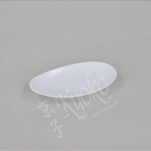 20-492 : Teller oval, klein, weiß, 12,5 x 6,5 cm