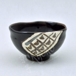 21-235 : Himebowl Kuro Oribe, ø=12,2; H=7,3 cm