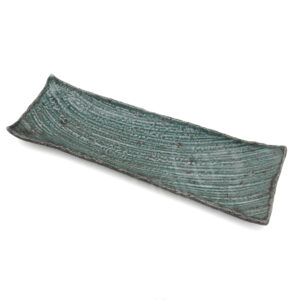 21-312 : rechteck Servierplatte, grün, 41x13; H=2,5 cm