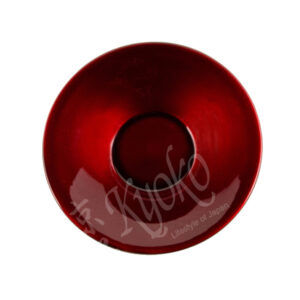 22-342 : Untersetzer Tamamushi, rund, Holzbasis, lackiert, rotbraun, ø = 13,5 cm