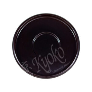 22-343 : Untersetzer, Holzbasis, schwarz, rund, ø = 12,7 cm