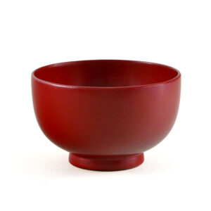 22-408 : Suppenschale, Holz, rot, ø = 11 cm; H = 6,5 cm