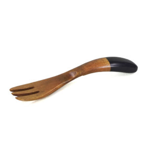 22-508 : Gabel Holz, natur mit schwarz,12 x 2,5 cm