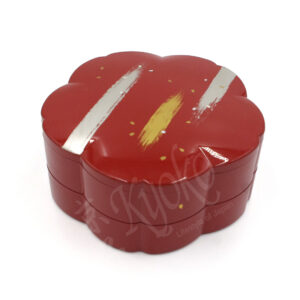 23-260 : 2-stufige Servierbox Nidanju, rot, 23 x 10,5 cm