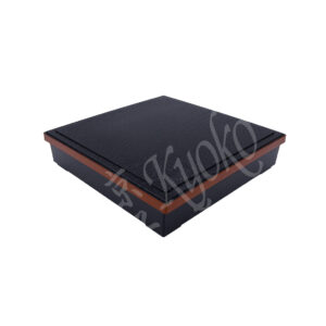 23-426 : Bentobox mit bewegl. Einsatz, schwarz, 25,5 x 25,5 cm; H = 6 cm