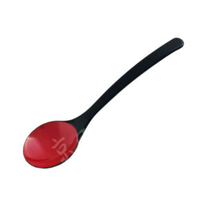 23-500 : Lacklöffel Otama, schwarz/rot, 20 cm