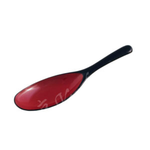 23-501 : Lacklöffel Nasu, schwarz/rot, 16 cm