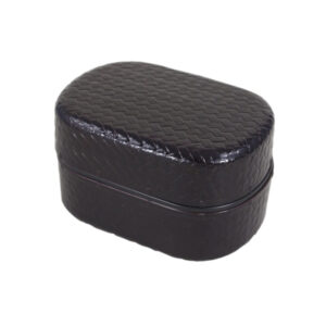 23-515 : Lunchbox Kenryoku Kagome, schwarz, 18 x 9,5 cm; H = 8 cm