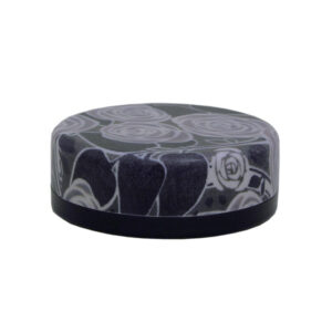 23-552 : Teedose Rose S, schwarz, ø = 9,5 cm; H = 3,5 cm