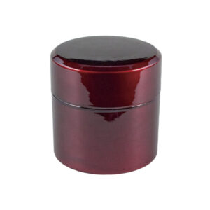23-553 : Teedose Tamamushi, rot, ø = 8,7 cm; H = 9 cm