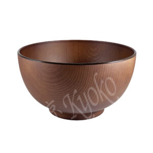 23-612 : Suppenschale Mokume  L, lackiert, braun, ø = 13,5 cm; H = 8 cm