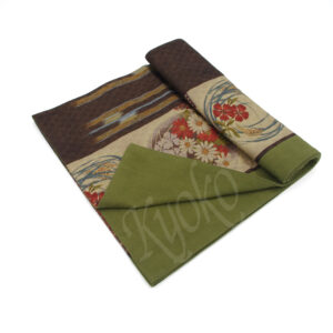 26-265 : Tischläufer Hana, BW, grün, 34 x 200 cm