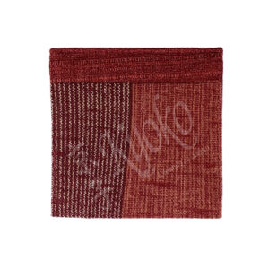 26-269 : Stoffuntersetzer Yoroke Shima, BW, rot, 8 x 8 cm