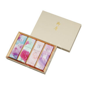 27490 : Ka-fuh Assort Gift box Lotus Nelke Whiteplum Lavender