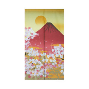 46-115 : Noren Fuji Sakura, Polyester, 85 x 150 cm