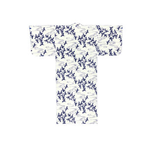 56-164 : Yukata Tsuru, weiß, 56"