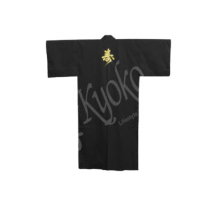 56-190 : Kimono Kotobuki mit Stickerei, schwarz, 59"