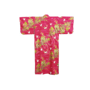 56-607 : Kimono Kikutsuru, rot, 55"